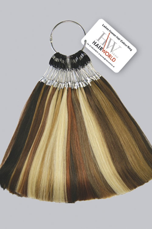 Ladies human hair colour ring